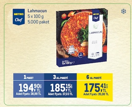 Metro Chef Lahmacun 5 X 100 G