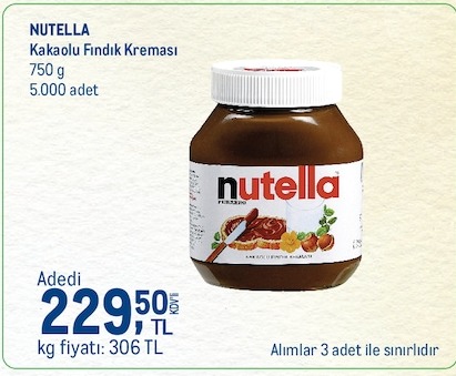 Nutella Kakaolu Fındık Kreması 750G