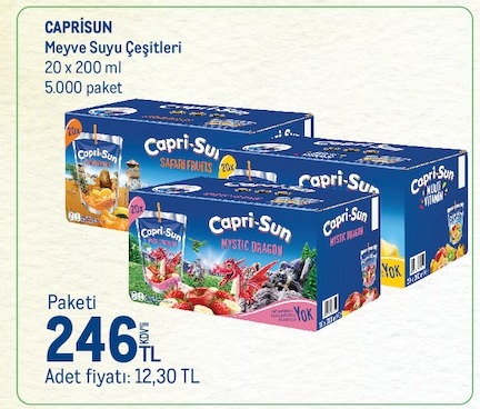 Caprisun Meyve Suyu Çeşitleri 20X200Ml
