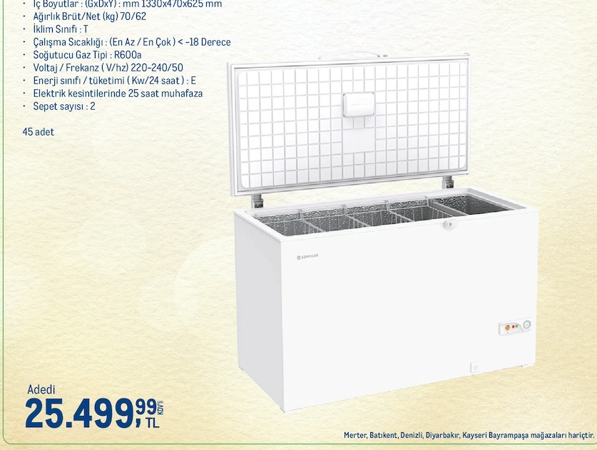 Tic Boyutlar 1330X470X625 Mm 70/62 45 Adet