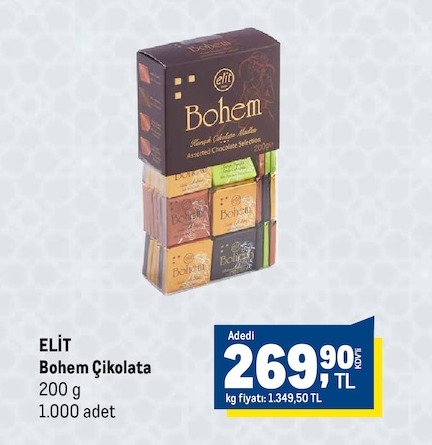 Elit Bohem Çikolata 200G