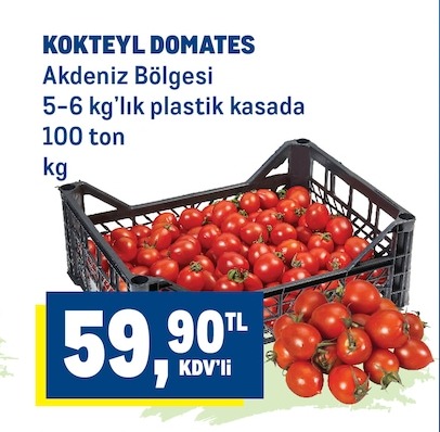 Kokteyl Domates 5-6Kg