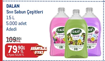 Dalan Sıvı Sabun Çeşitleri 1.5 L