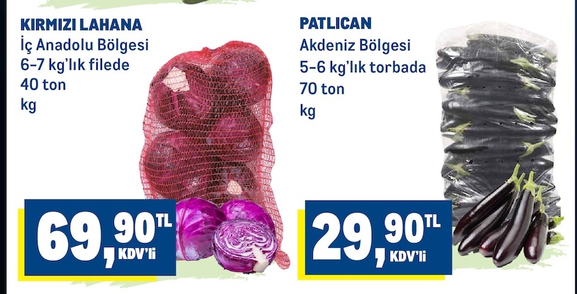 Kirmizi Lahana 6-7 Kg'Lik File