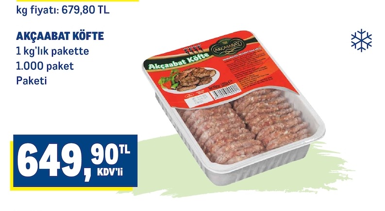 Akçaabat Köfte 1Kg Paket