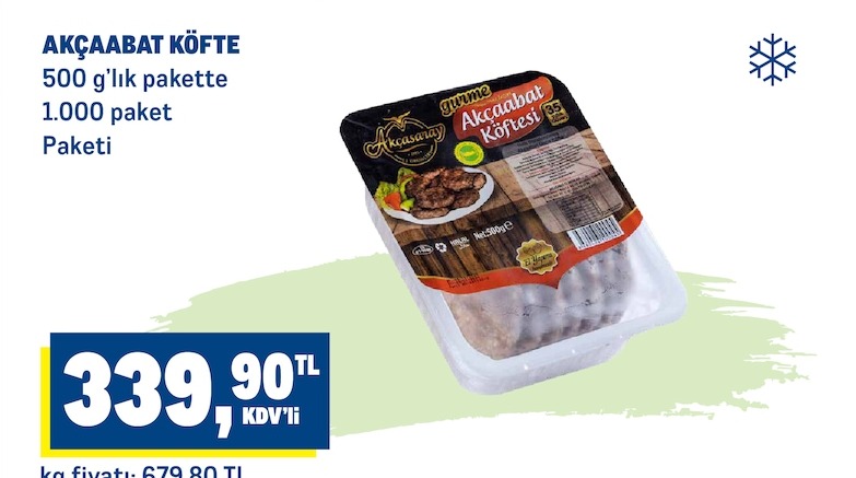 Akçaabat Köfte 500G Paket