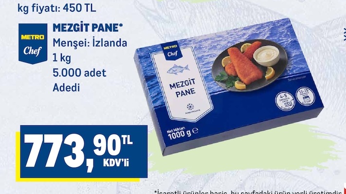 Metro Chef Mezgit Pane 1Kg