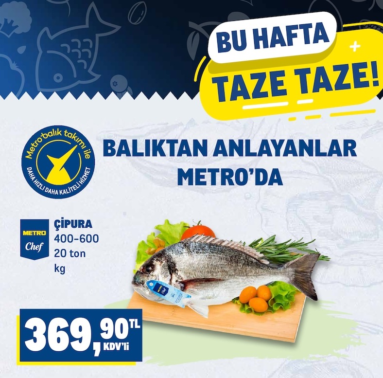 Metro Chef Çipura 400-600 Kg