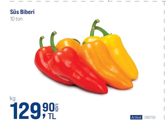 Süs Biberi 10 Ton