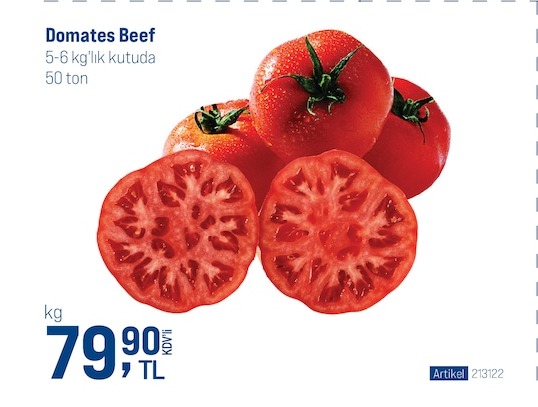 Domates Beef 5-6Kg'Lık Kutu