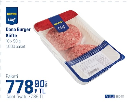 Dana Burger Köfte 10 X 90 G 1.000 Paket