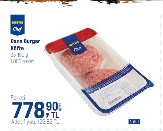 Metro Chef Dana Burger Köfte 6 X 150 G