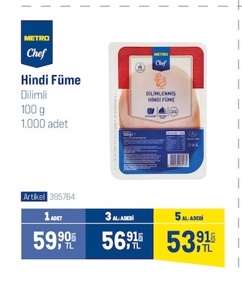 Metro Chef Hindi Füme 100G