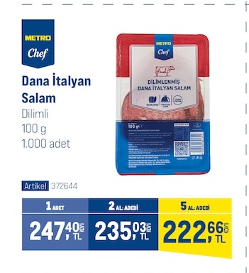 Metro Chef Dana İtalyan Salam 100G