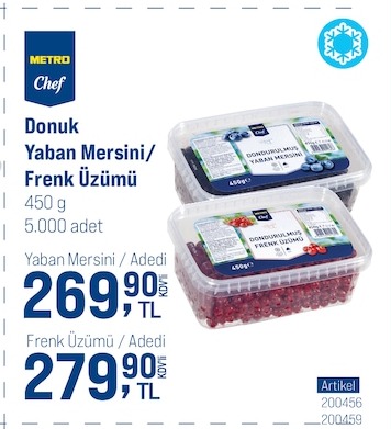Metro Chef Donuk Yaban Mersini/Frenk Üzümü 450G
