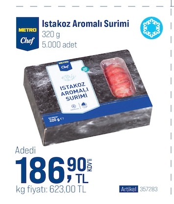 Metro Chef Istakoz Aromalı Surimi 320G