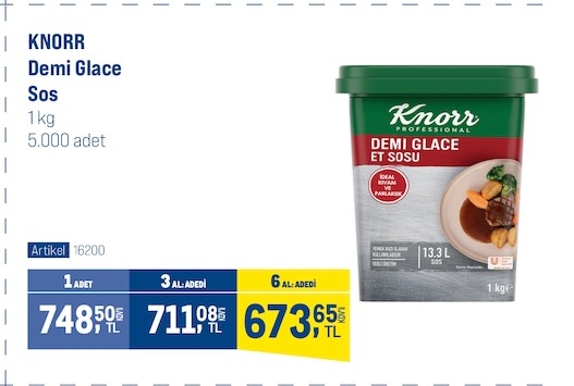 Knorr Demı Glace Sos 1Kg