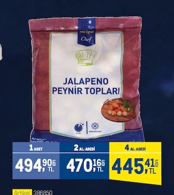 Metro Chef Jalapeno Peynir Topları