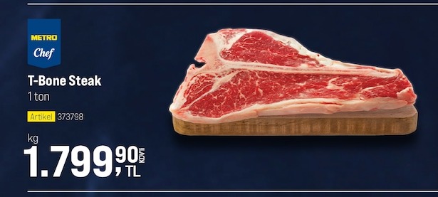 Metro Chef T-Bone Steak 1 Ton