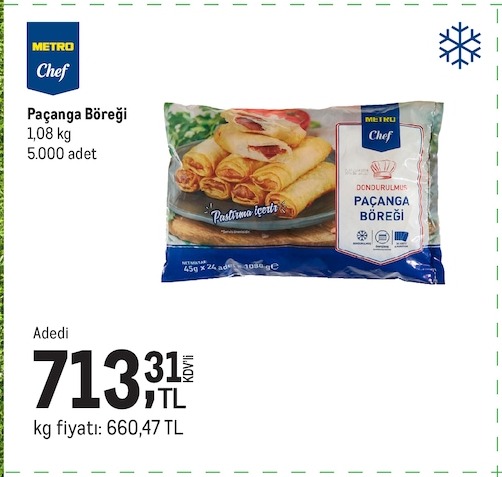 Metro Chef Paçanga Böreği 1.08Kg