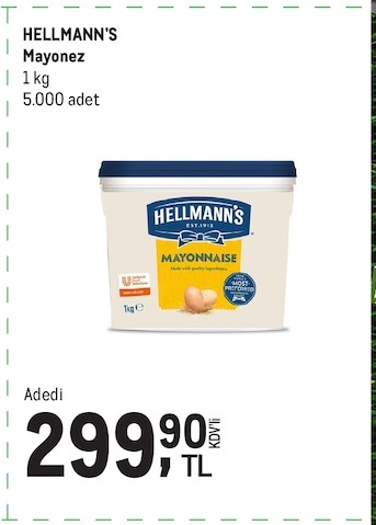 Hellmann'S Mayonez 1Kg