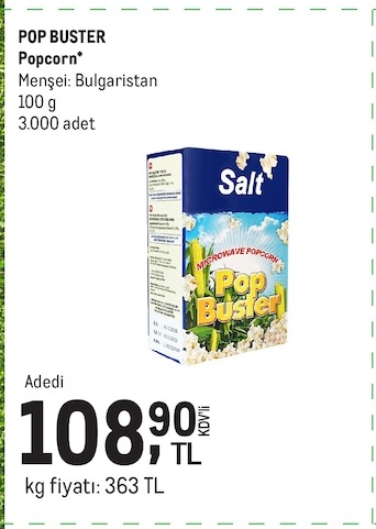 Pop Buster Popcorn 100G