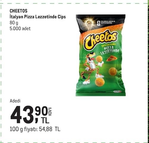Cheetos İtalyan Pizza Lezzetinde Cips 80G