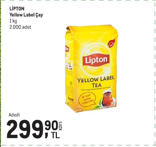 Lipton Yellow Label Çay 1 Kg