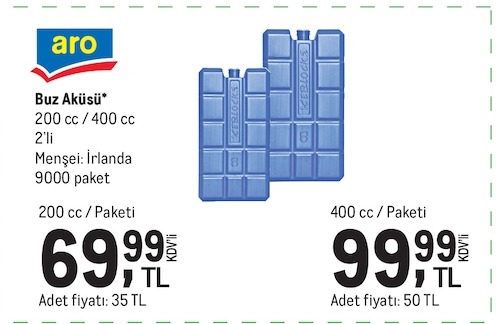 Aro Buz Aküsü 2'Li