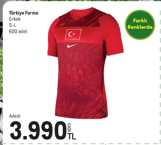 Turkiye Forma Erkek S-L 600 Adet