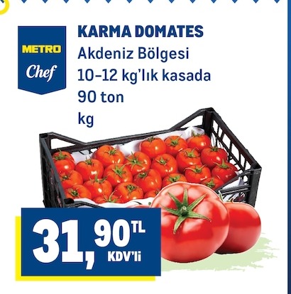 Metro Chef Karma Domates 10-12 Kg