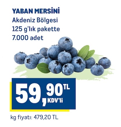 Yaban Mersini Akdeniz Bölgesi 125 G
