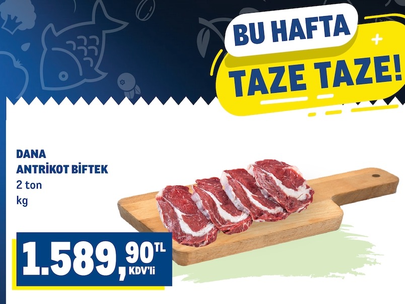 Dana Antrikot Biftek 2 Kg