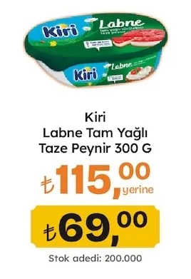 Kiri Labne Tam Yağlı Taze Peynir 300 G