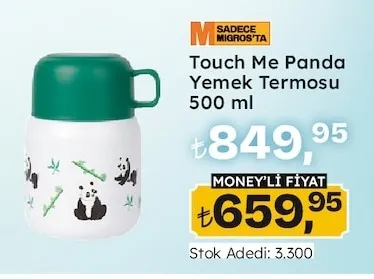 Touch Me Panda Yemek Termosu 500 Ml