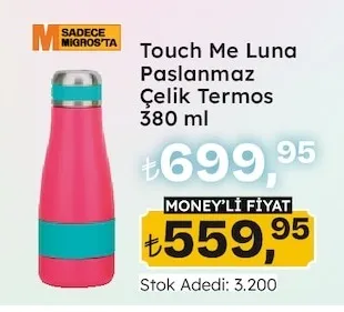 Touch Me Luna Paslanmaz Çelik Termos 380 Ml