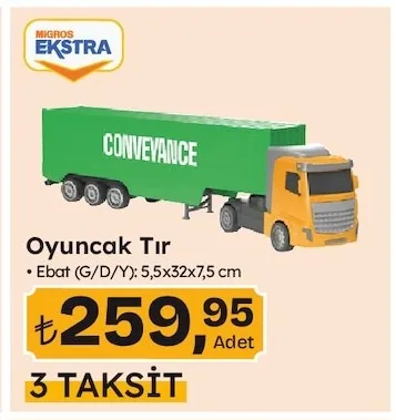 Oyuncak Tır Ebat (G/D/Y): 5,5X32X7,5 Cm