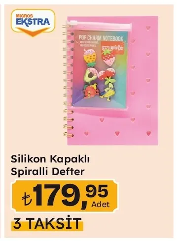Silikon Kapaklı Spiralli Defter