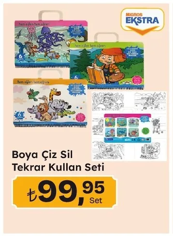 Boya Çiz Sil Tekrar Kullan Seti