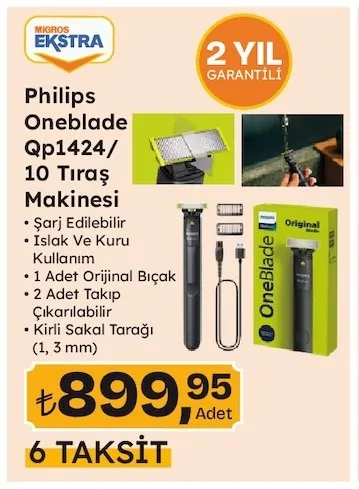 Philips Oneblade Qp1424/10 Tıraş Makinesi