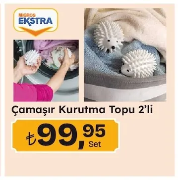 Çamaşır Kurutma Topu 2'Li