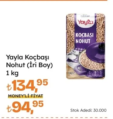 Yayla Koçbaşı Nohut (İri Boy) 1 Kg
