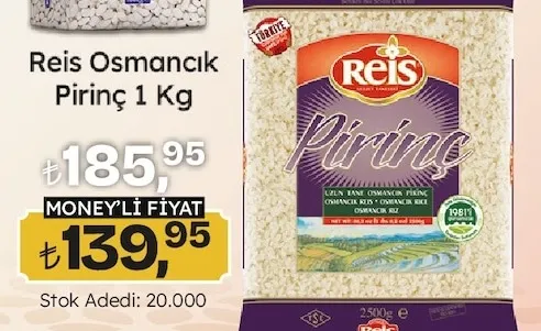 Reis Osmancık Pirinç 1 Kg