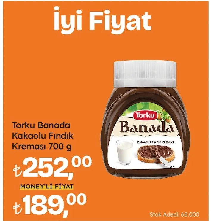 Torku Banada Kakaolu Fındık Kreması 700 G