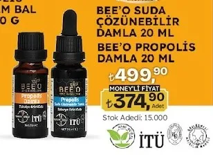 Bee'O Suda Çözünebilir Damla 20 Ml Bee'O Propolis Damla 20 Ml