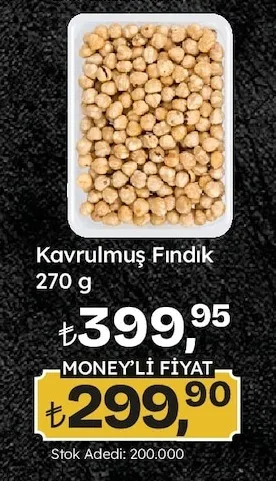 Kavrulmuş Fındık 270 G