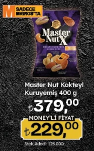 Master Nut Kokteyl Kuruyemiş 400 G