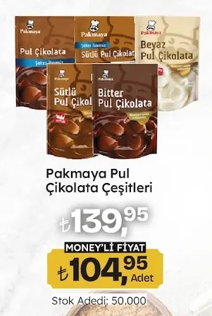 Pakmaya Pul Çikolata Çeşitleri