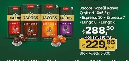 Jacobs Kapsül Kahve Çeşitleri 10X5,2 G