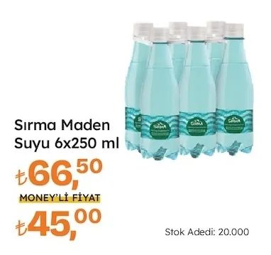 Sırma Maden Suyu 6X250 Ml